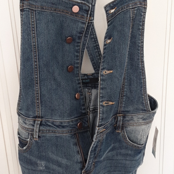 NWT Over The Top Blue Jean Overalls By Kelly Renee - Picture 9 of 10
